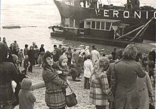 Norderney ashore at Scheveningen, 2 April 1973 (Photo: 7 April 1973) Veronicagestrand.jpg