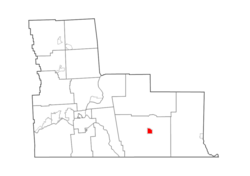 Map highlighting Windsor's location within Broome County.