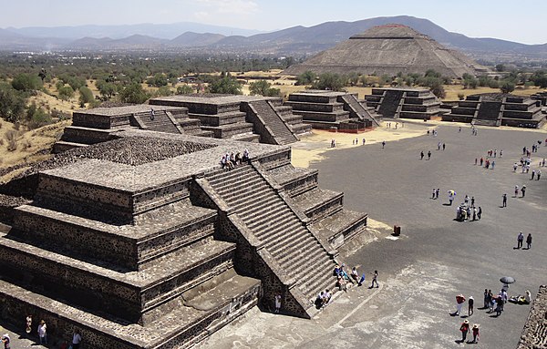 Stepped pyramids in Teotihuacan, Mexico
