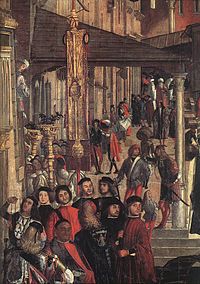 Detail Vittore carpaccio, miracolo della Croce a Rialto 03.jpg