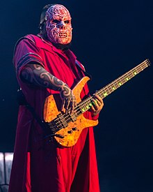 Venturella performing with Slipknot in 2019.