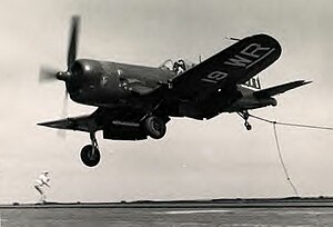 Type of F4U flown by Maj. BacasDistinguished Flying Cross