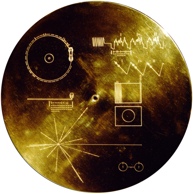 Золотий диск «Вояджера» з посланням до позаземних істот