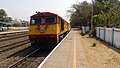 WDP-3A ready to haul the 22120 Tejas Express at Karmali