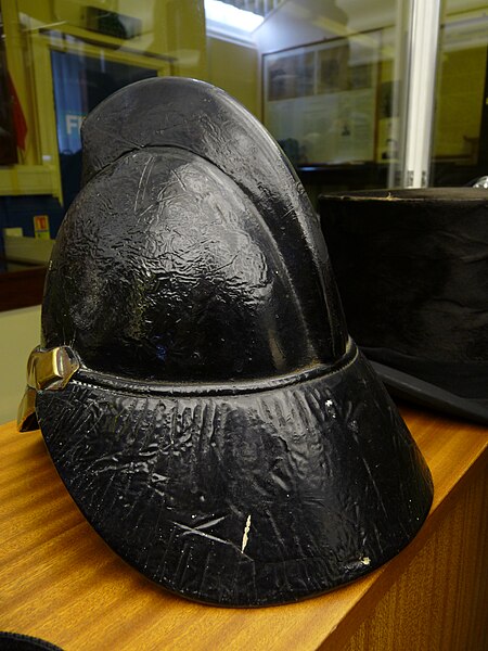 File:WMP museum - Birmingham Fire Brigade helmet 03.jpg