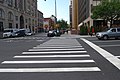 This photo is of Wikis Take Manhattan goal code S7, Crosswalk-Zebra, stripes w/ no outer lines.