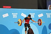 Deutsch: Gewichtheben bei den Olympischen Jugendspielen 2018; Tag 2, 10. Oktober 2018; Jungen 62 kg English: Weightlifting at the 2018 Summer Youth Olympics at 8 October 2018 – Boys' 62 kg