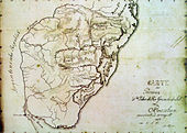 Herrmann Rudolf Wendroth: Mapa da Província de São Pedro do Rio Grande do Sul em 1852.