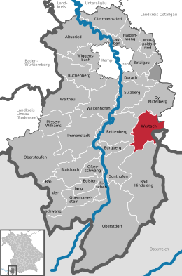 Wertach - Localizazion