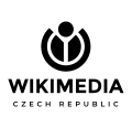 Wikimedia CZ - vertical logo - English version.svg