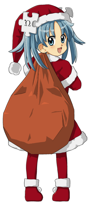 Wikipe-tan in Santa Costume