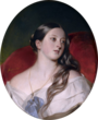 Königin Victoria auf einem Gemälde von Winterhalter (1843)