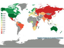 World map percentage english speakers by country.svg