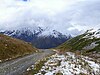 Zagari pass, view to the east, mountains Ailama and Curungol (Oct 2015).jpg