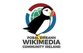 Fichier:Einín avec le logo Wikimedia Community Ireland.jpg