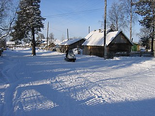 Krasnoshchelye Selo in Murmansk Oblast, Russia