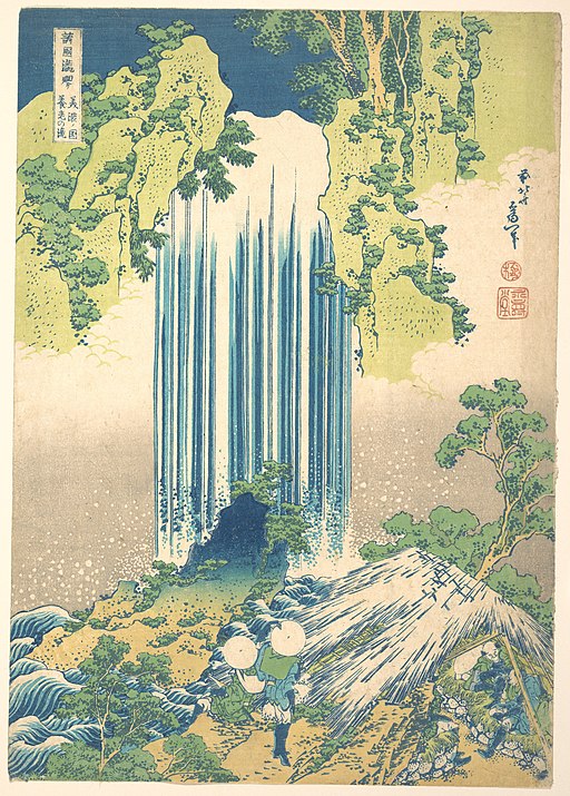 Waterfalls by Katsushika Hokusai