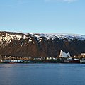 * Nomination: Arctic Cathedral and eastern ramp of Tromsø bridge seen from Samuel Arnesens Gate - 1:1 format. --Virtual-Pano 17:49, 15 April 2023 (UTC) * Review  I withdraw my nomination