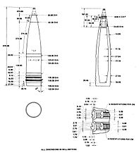 Чертёж снаряда ОФ-482М