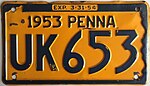 1953 Pennsylvania nummerplate.jpg