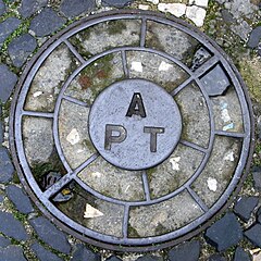 Manhole cover in Lisbon