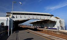 View from the south end of the platform