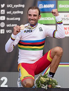 20180930 UCI Road World Championships Innsbruck Men Elite Road Race Alejandro Valverde 850 2213 (cropped).jpg