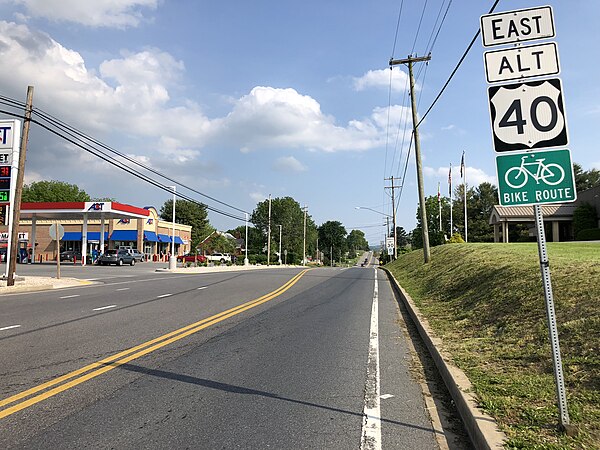 US 40 Alternate entering Boonsboro