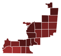 2020 Mississippi's 3rd congressional district Republican primary results by county
Guest
Guest-->=90%
Guest--80-90%
Guest--70-80% 2020MS03GOP.svg