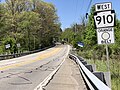 File:2022-05-15 12 28 22 View west along Pennsylvania State Route 910 (Wexford Bayne Road) at Wexford Run Road in Marshall Township, Allegheny County, Pennsylvania.jpg