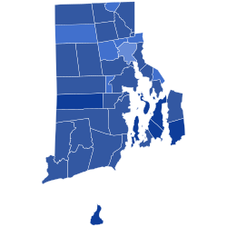 2024 Rhode Island Democratic presidential primary results by township map.svg