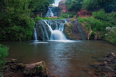 Dzhuryn waterfall, Ukraine.