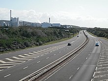 The A78 road bypass passes Irvine A78 - geograph.org.uk - 1671011.jpg