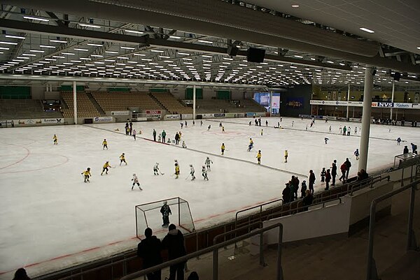 ABB Arena Syd, the largest permanent indoor arena for bandy in Sweden