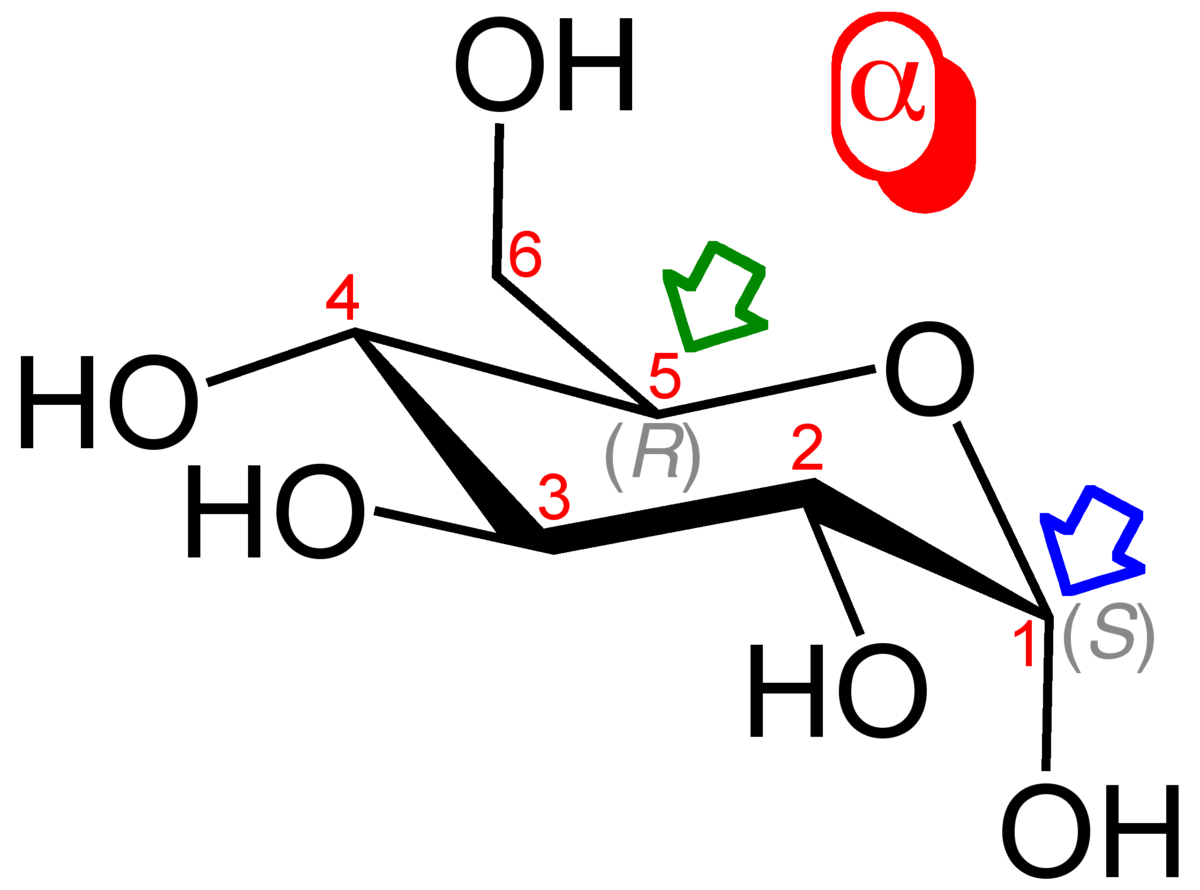 structure chair fructose Anomere Wikipedia â€“