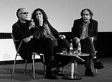Abbas Kiarostami (links) und Paulo Branco (rechts) 2010 in Estoril