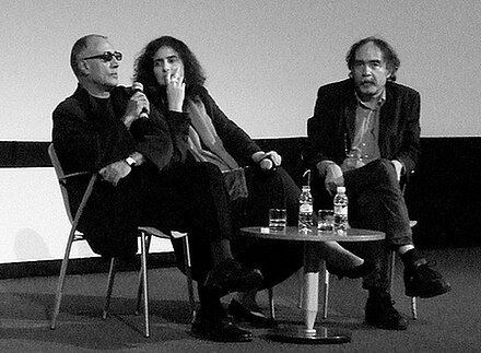 Kiarostami (left) at the Estoril Film Festival in 2010