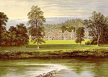 Le château d'Abbotsford par Francis Orpen Morris.