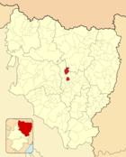 Ubicación del municipio en el mapa de la provincia