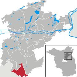 Ahrensfelde - Carte