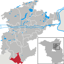 Kaart van Ahrensfelde