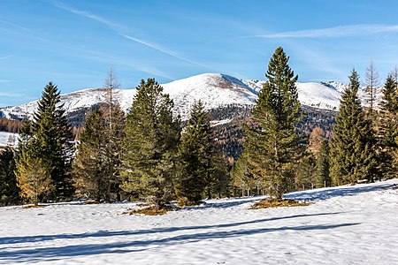 Landscape in Seebachern, Albeck, Carinthia, Austria