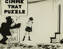 Image from the 1925 short Alice Solves the Puzzle.