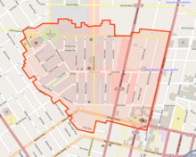 Mapa del distrito histórico de Allentown 2012.png