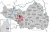 Location of the community of Alleshausen in the district of Biberach