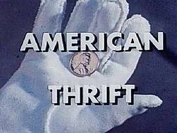 The music video manipulates footage from the 1962 film, American Thrift (opening title pictured). American Thrift opening title.jpg