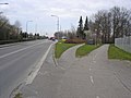 En krum gangsti mellem Ringvej og Stationsvej i Nordborg