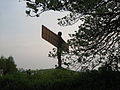 Angel of the north through trees.jpeg