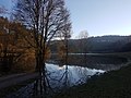 2019-02-14 16:05:52 File:Aufgestautes Wasser im Hochwasserrückhaltebecken Kupprichhausen 02.jpg