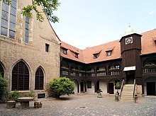 In July 1505, Luther entered St. Augustine's Monastery in Erfurt Augustinerkloster Erfurt 19-05-2011 DSCF6253.jpg